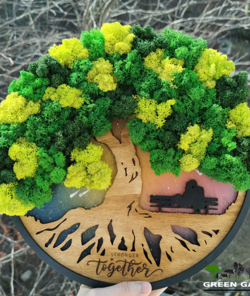 Tablou Copacul Vietii Cu Licheni Stabilizati- "Indragostitii"